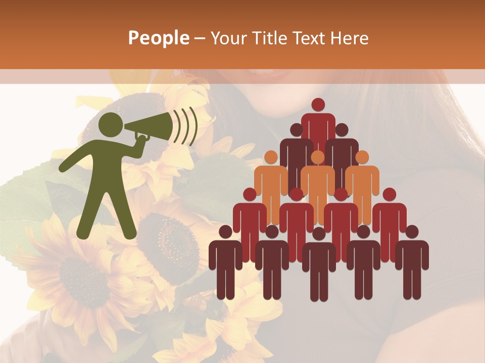 Background Bouquet Happy PowerPoint Template