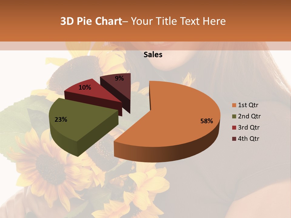 Background Bouquet Happy PowerPoint Template