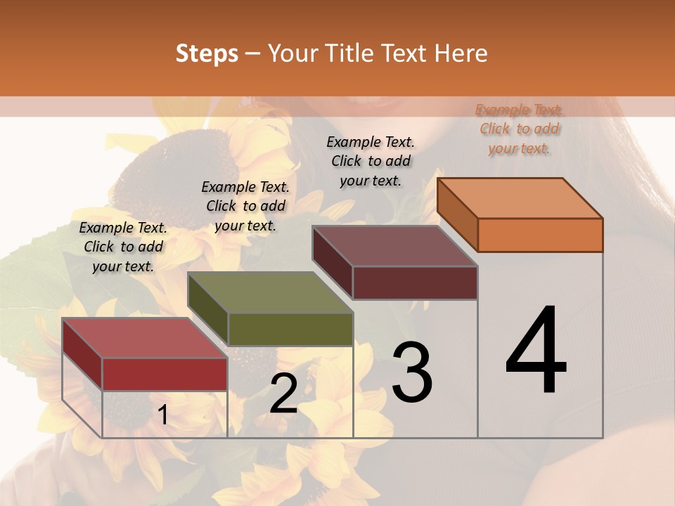 Background Bouquet Happy PowerPoint Template