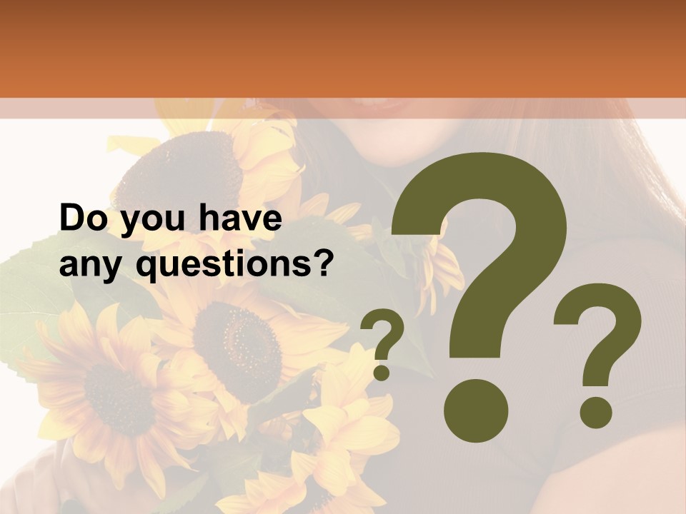 Background Bouquet Happy PowerPoint Template