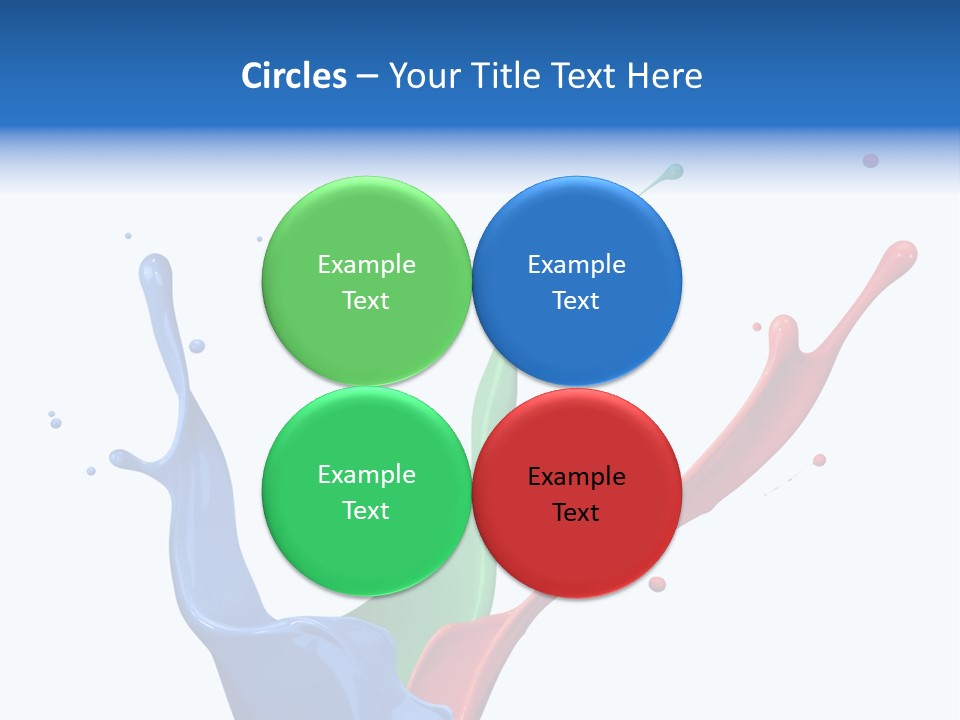 Green Isolated White Background PowerPoint Template