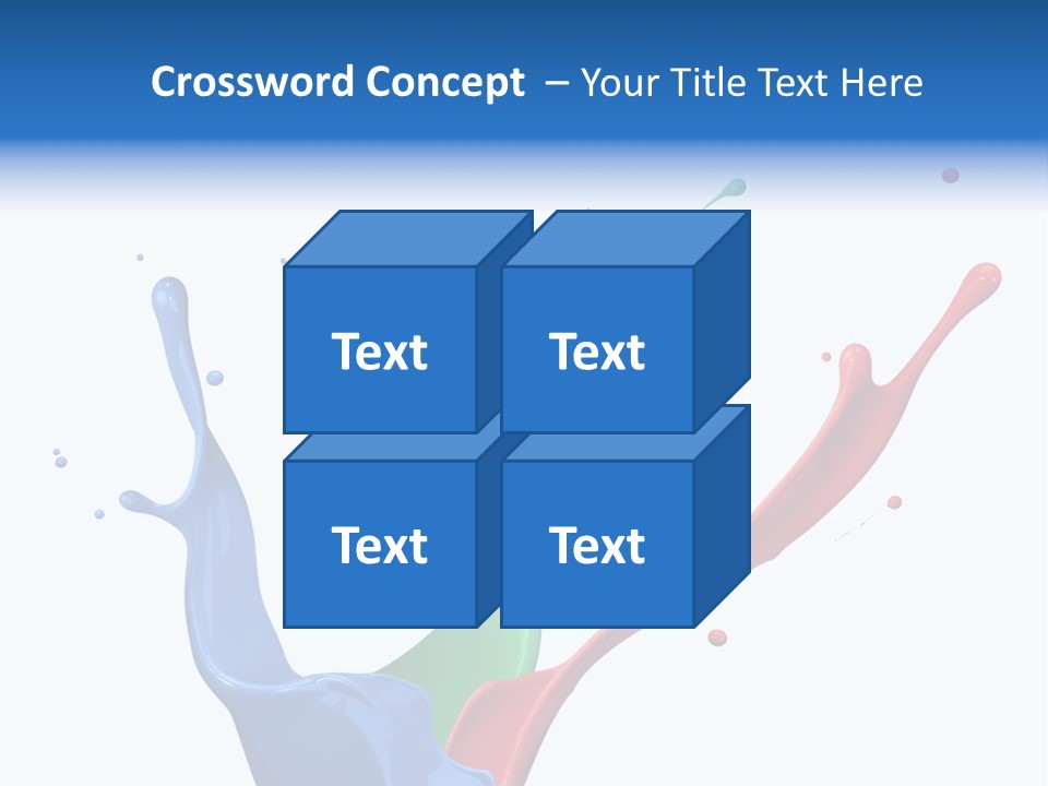 Green Isolated White Background PowerPoint Template