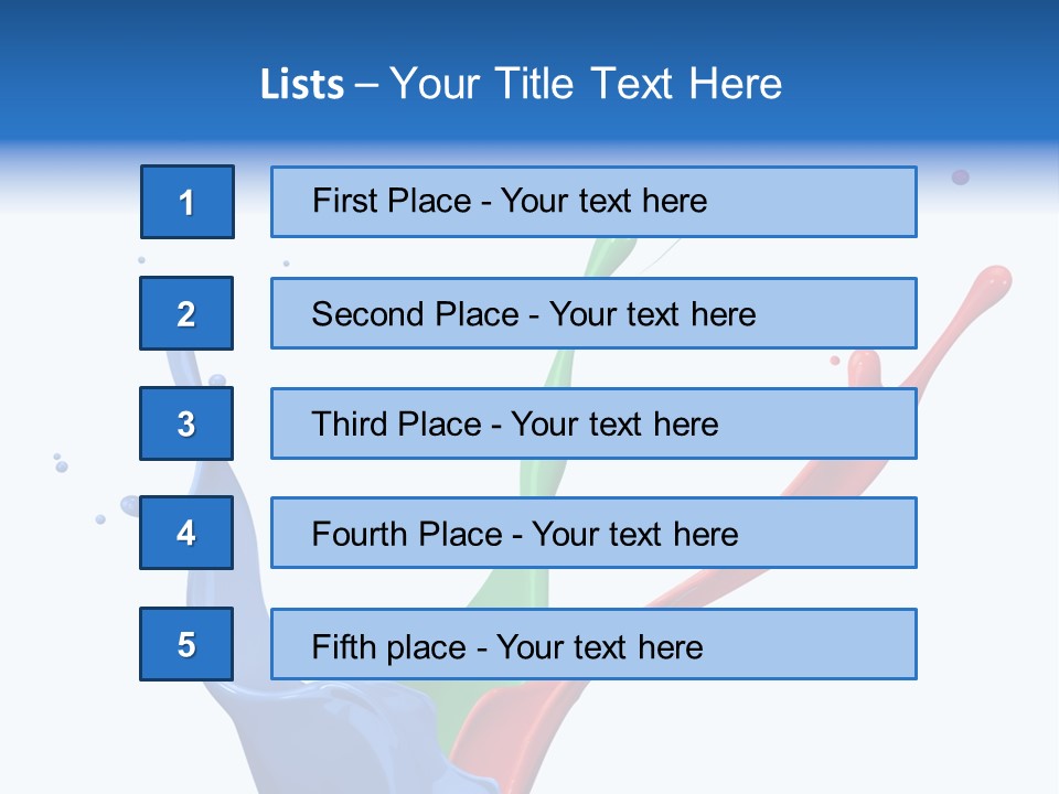 Green Isolated White Background PowerPoint Template