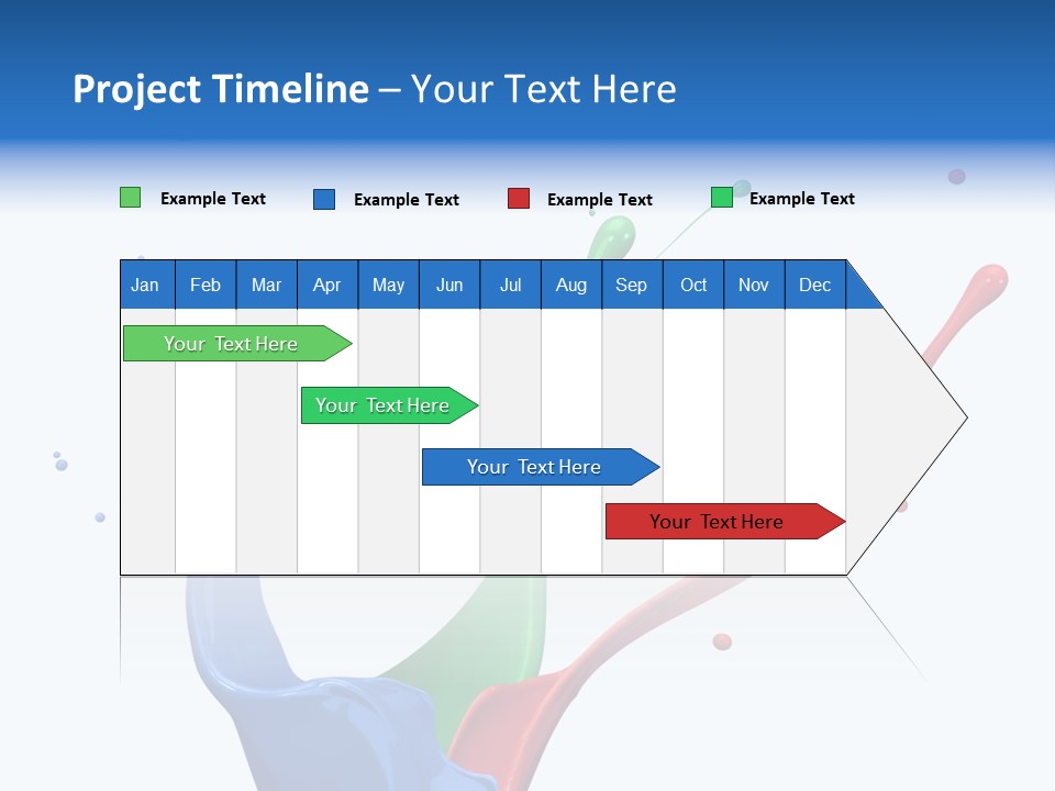 Green Isolated White Background PowerPoint Template