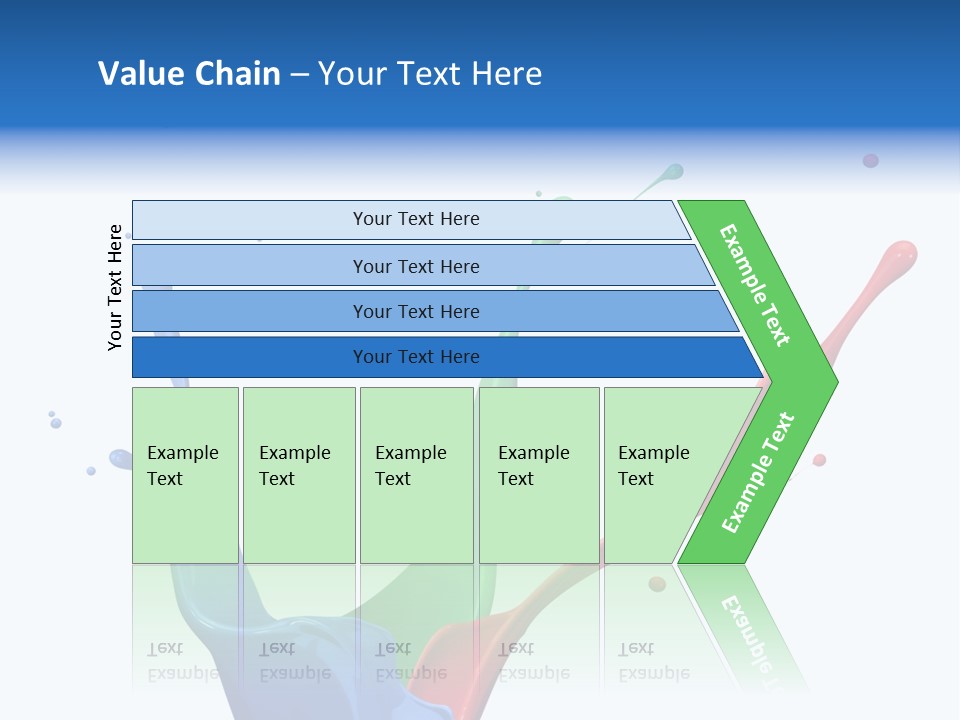 Green Isolated White Background PowerPoint Template