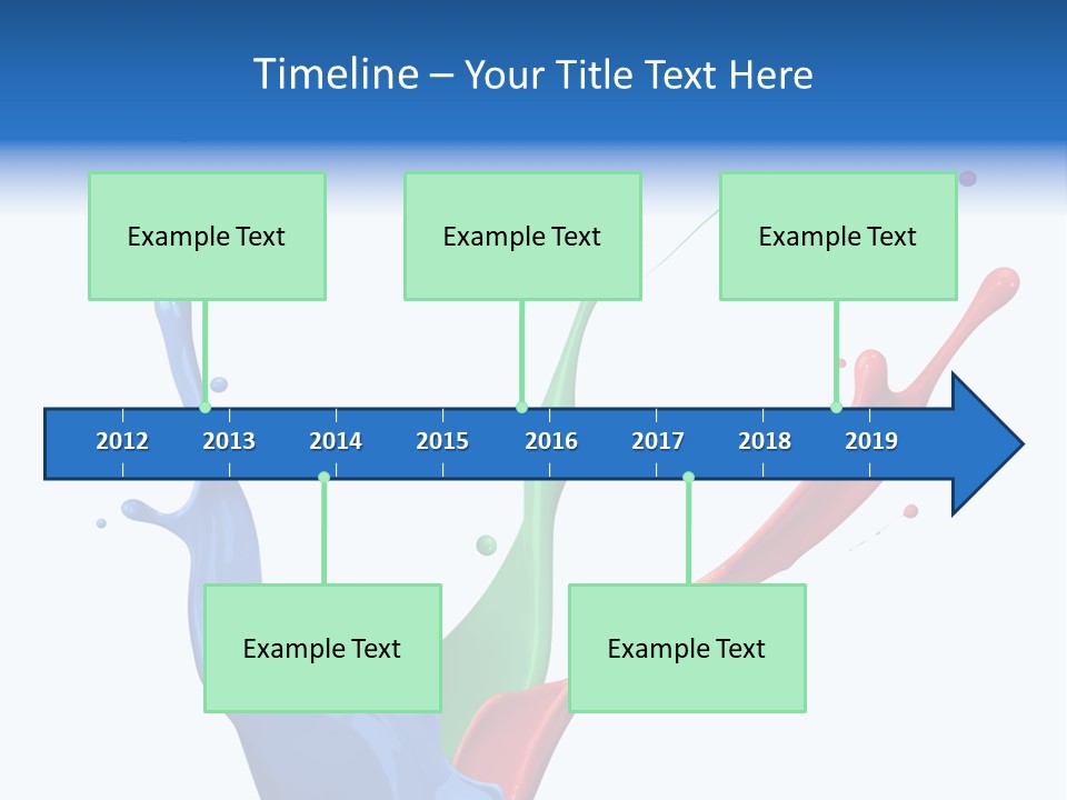 Green Isolated White Background PowerPoint Template