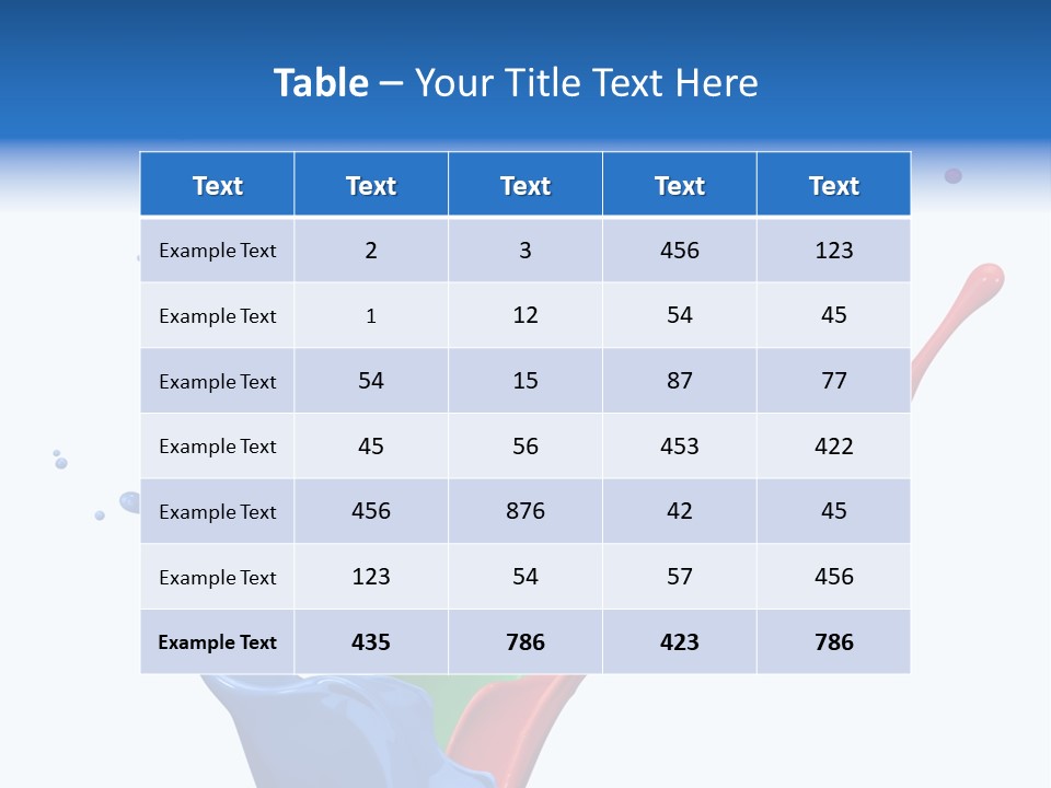 Green Isolated White Background PowerPoint Template