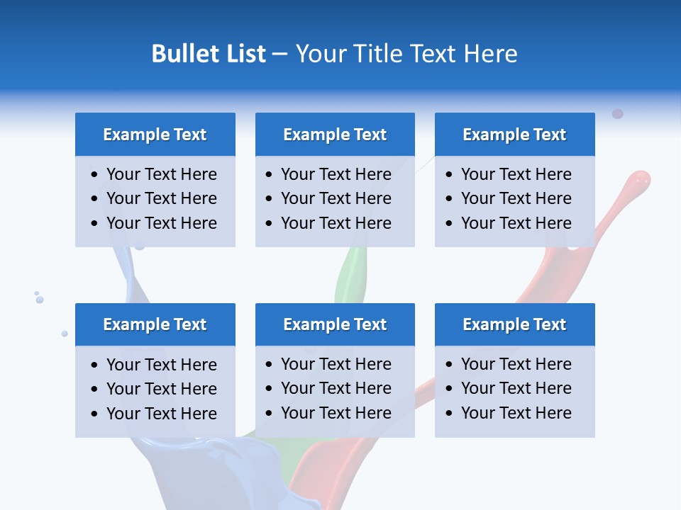 Green Isolated White Background PowerPoint Template