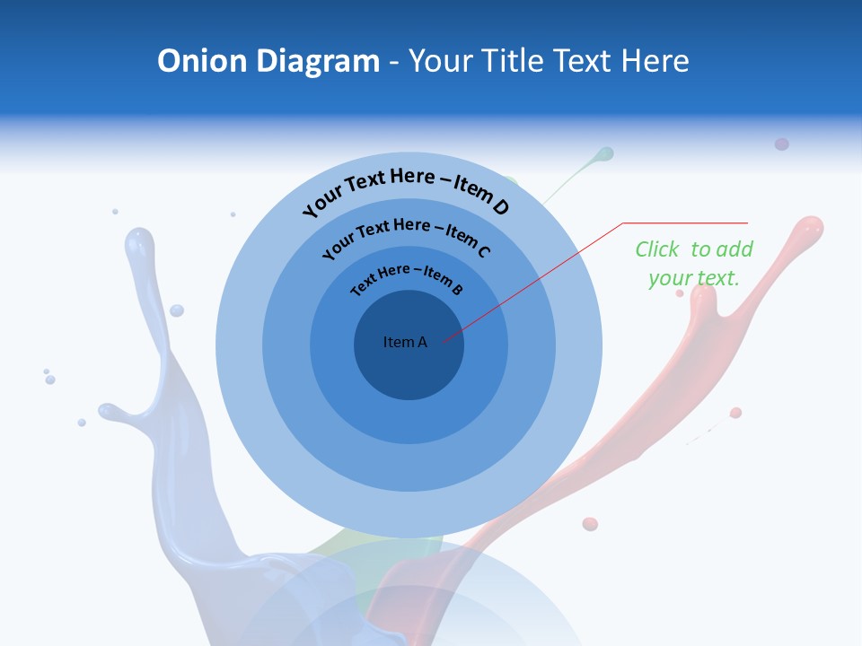 Green Isolated White Background PowerPoint Template