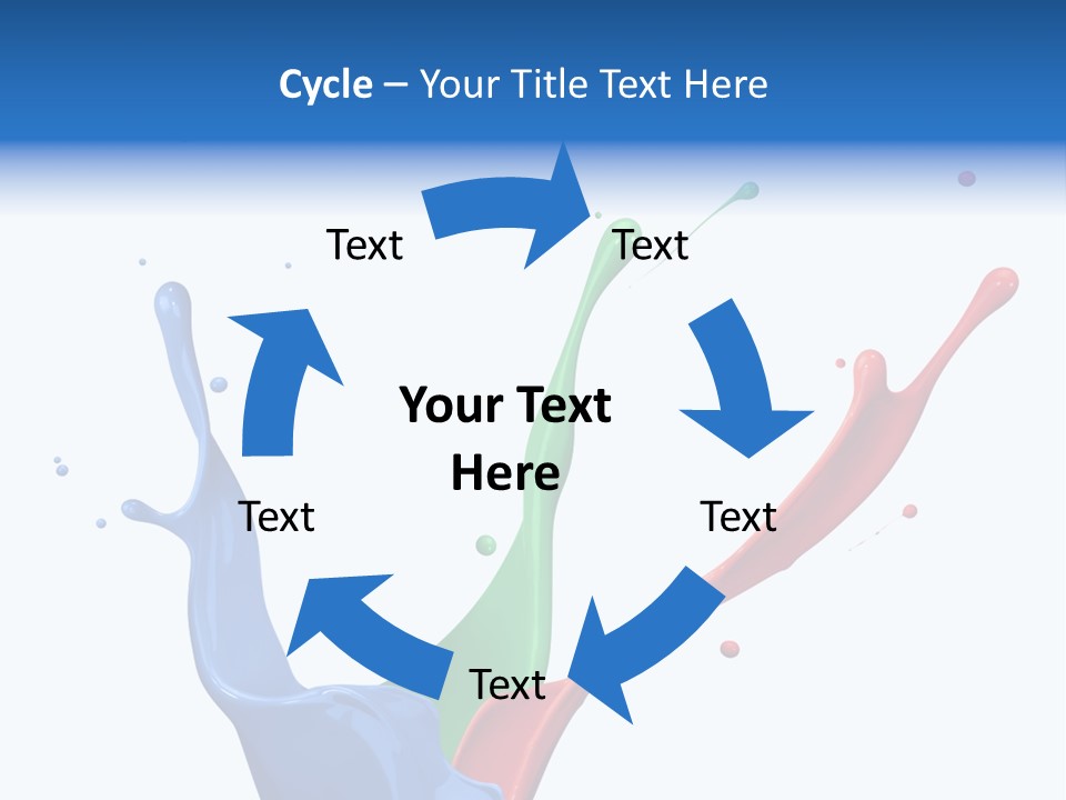 Green Isolated White Background PowerPoint Template