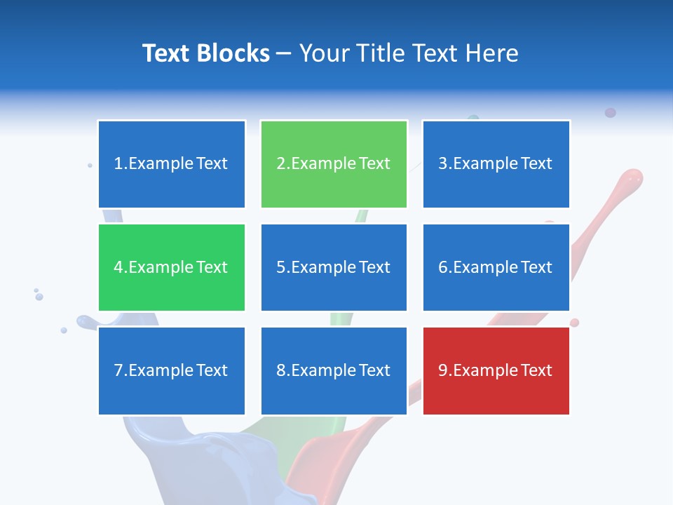 Green Isolated White Background PowerPoint Template