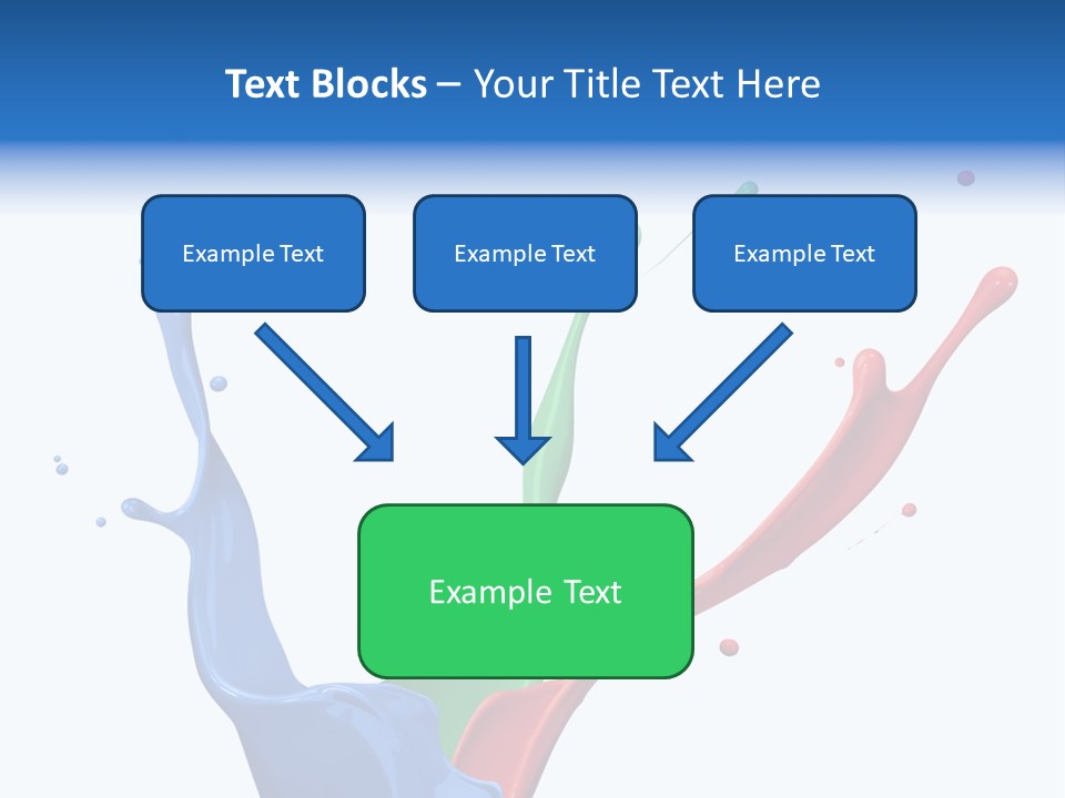 Green Isolated White Background PowerPoint Template