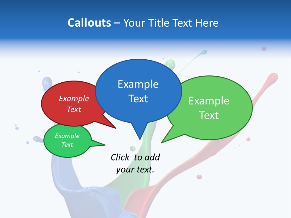 Green Isolated White Background PowerPoint Template