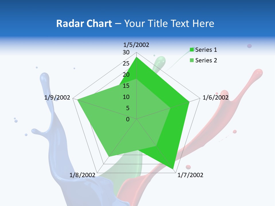 Green Isolated White Background PowerPoint Template