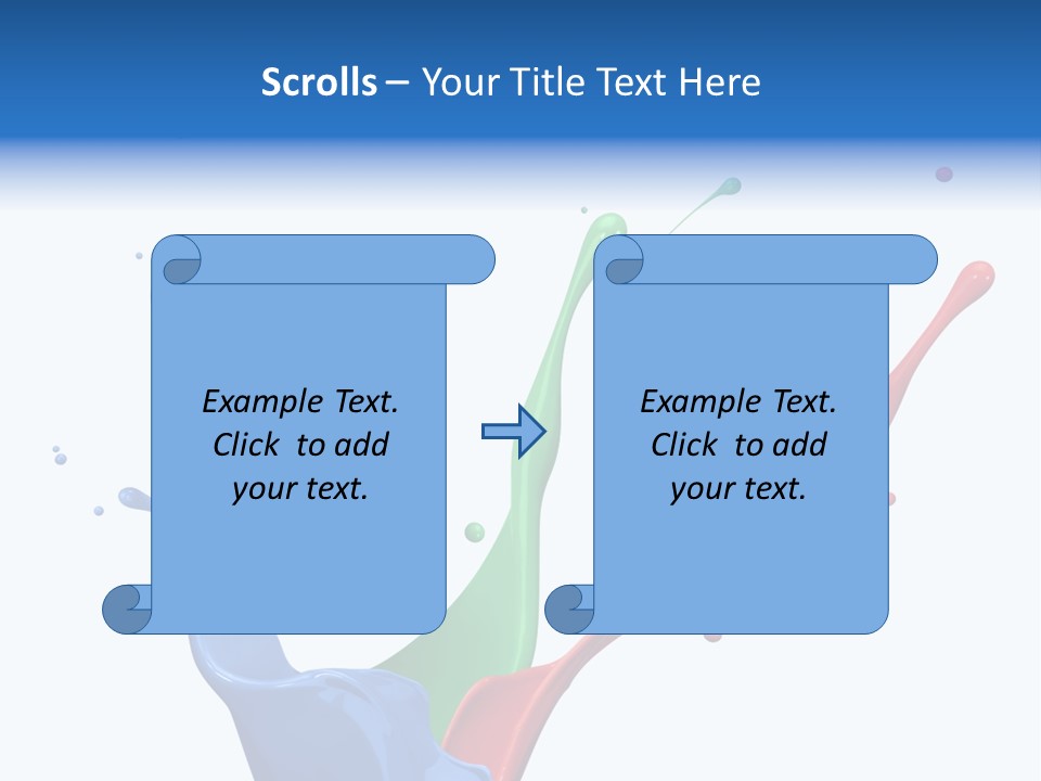 Green Isolated White Background PowerPoint Template