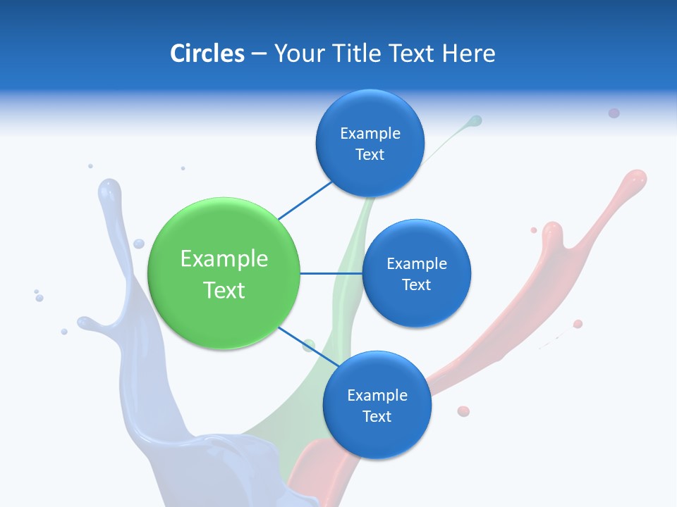 Green Isolated White Background PowerPoint Template