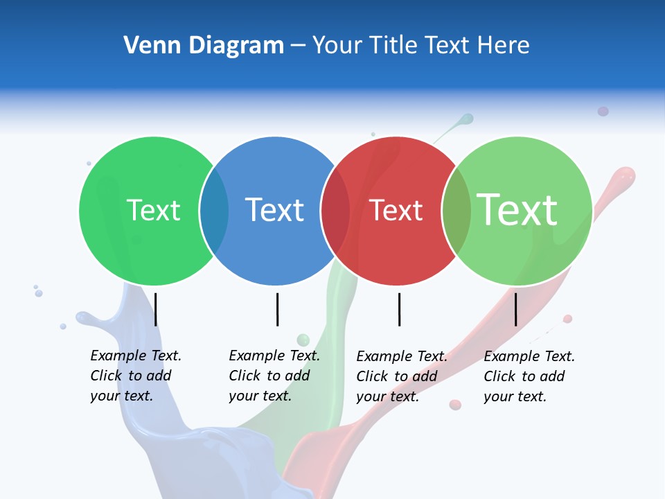 Green Isolated White Background PowerPoint Template