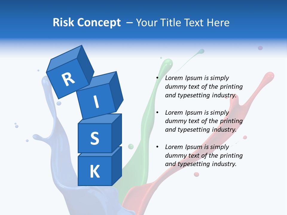 Green Isolated White Background PowerPoint Template