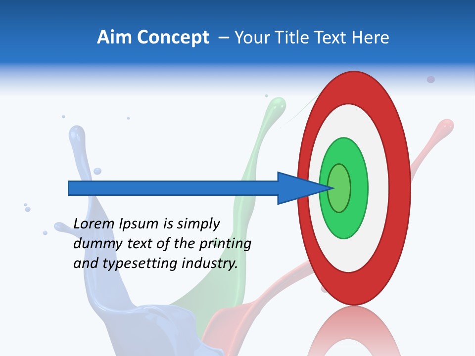 Green Isolated White Background PowerPoint Template