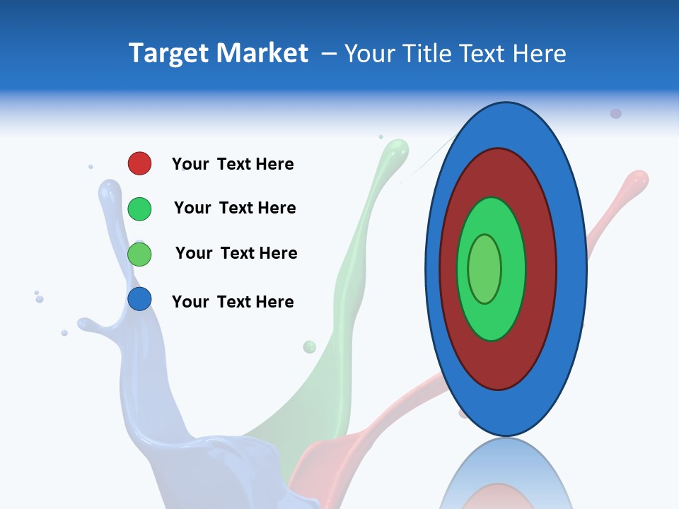 Green Isolated White Background PowerPoint Template