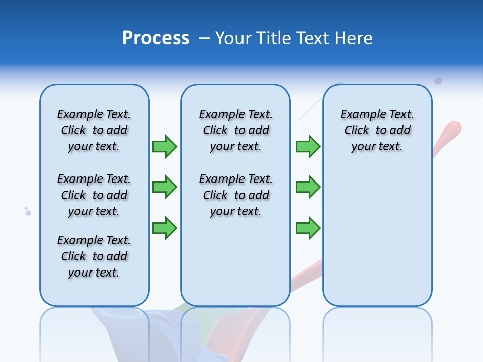 Green Isolated White Background PowerPoint Template
