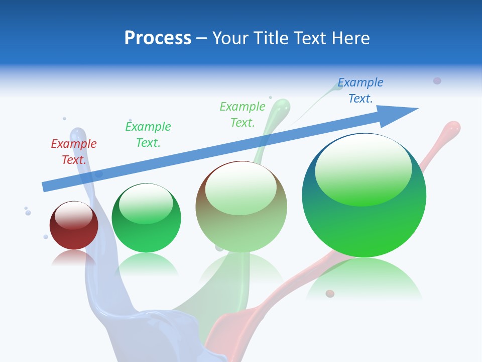 Green Isolated White Background PowerPoint Template
