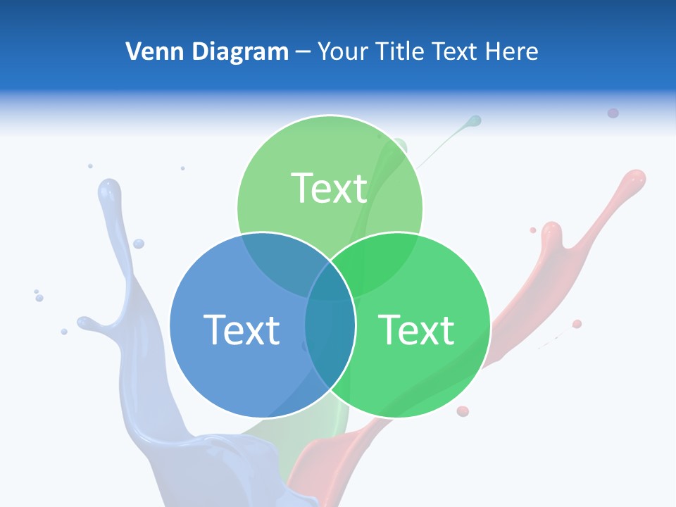 Green Isolated White Background PowerPoint Template