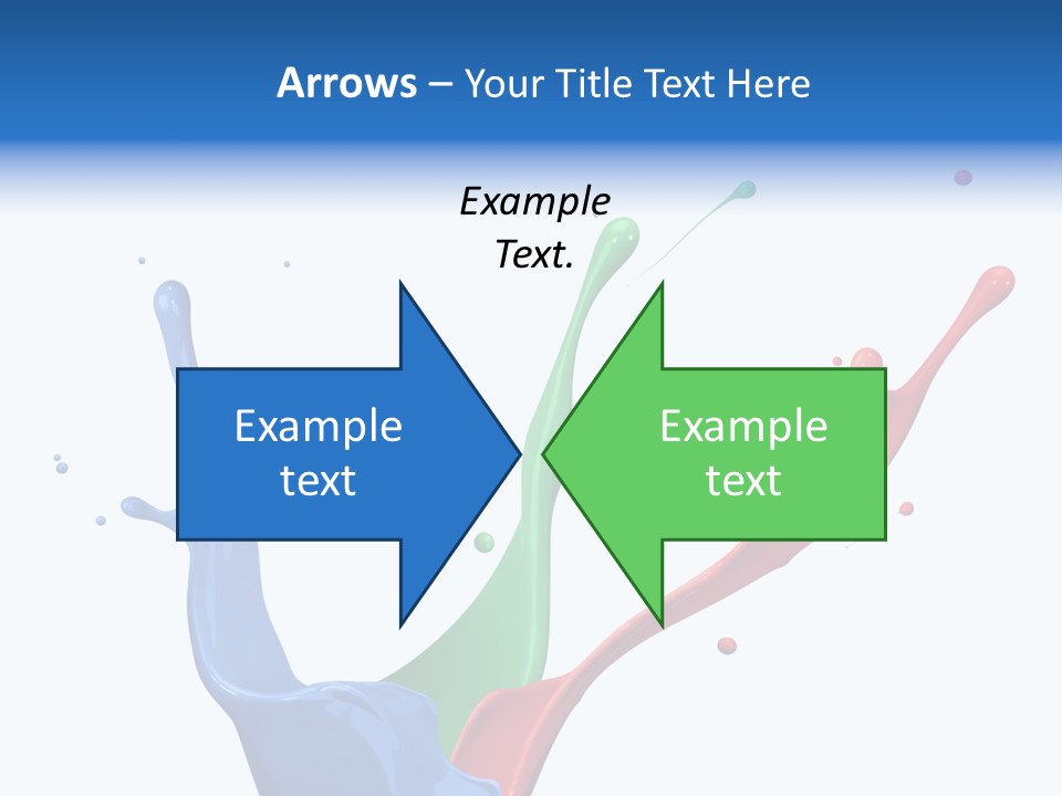 Green Isolated White Background PowerPoint Template