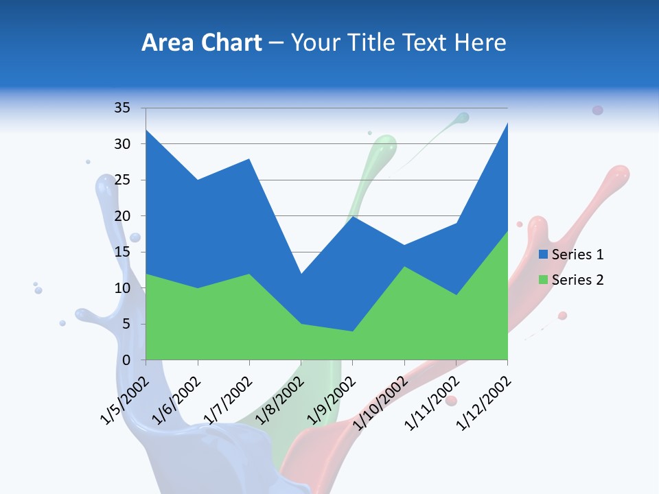 Green Isolated White Background PowerPoint Template