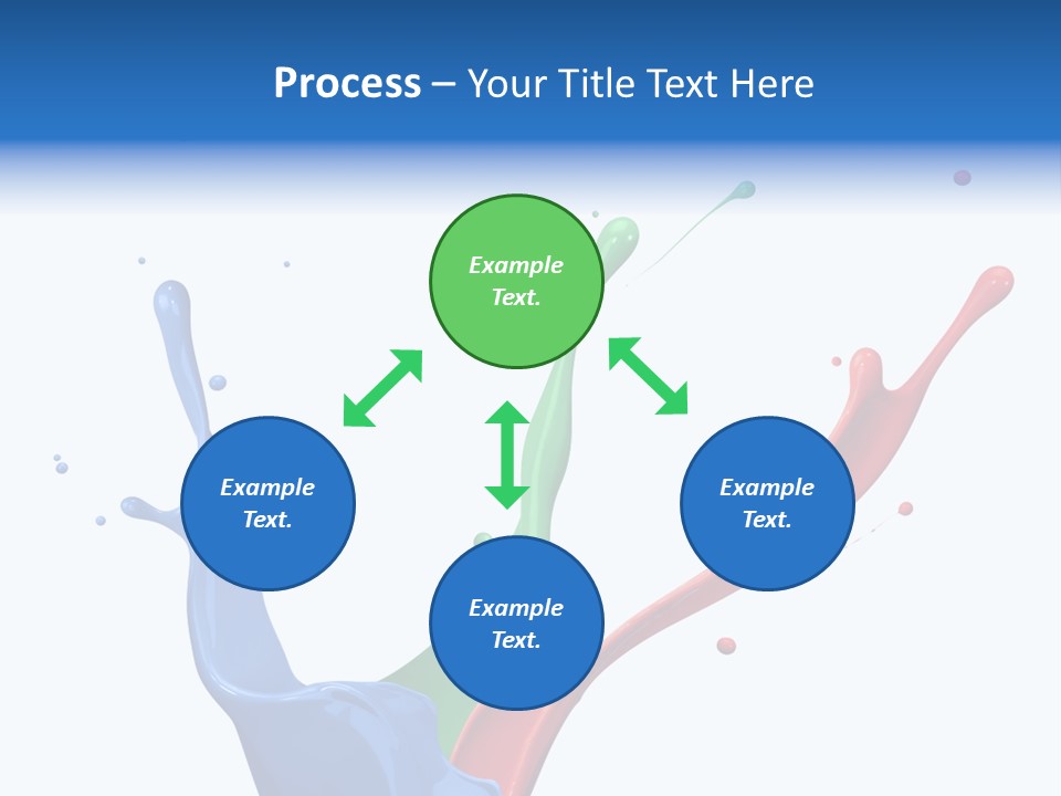 Green Isolated White Background PowerPoint Template