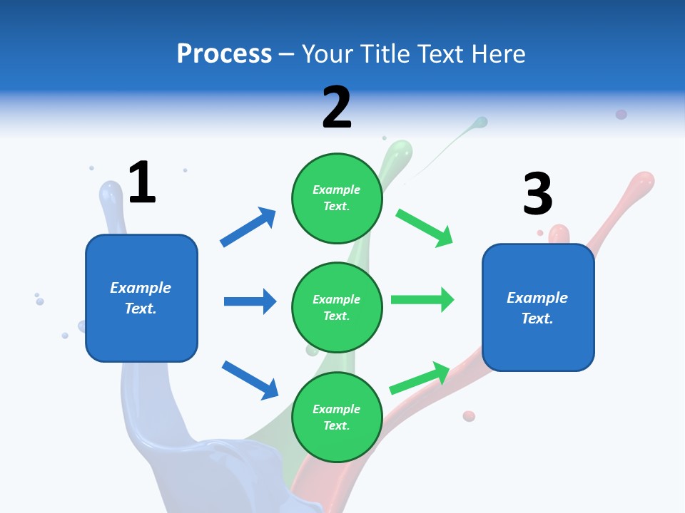 Green Isolated White Background PowerPoint Template