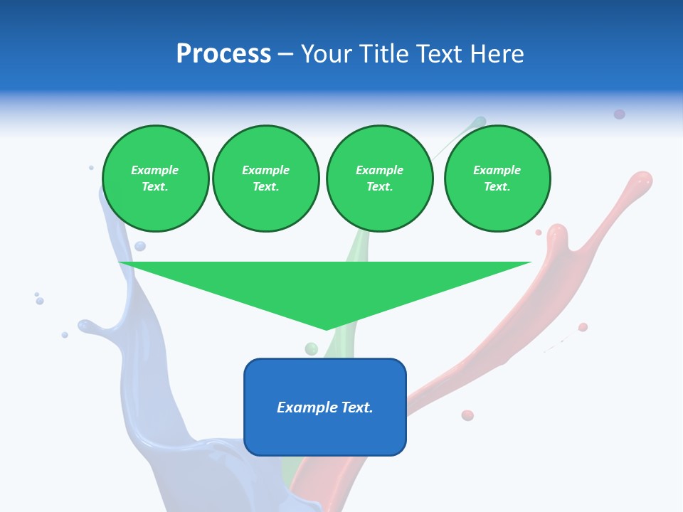 Green Isolated White Background PowerPoint Template