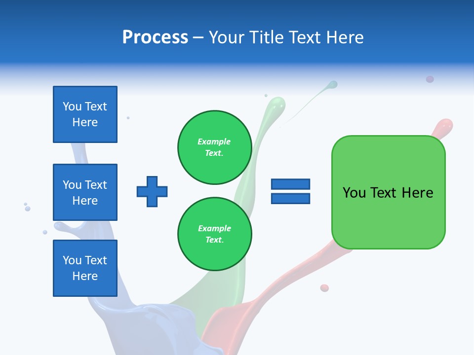 Green Isolated White Background PowerPoint Template