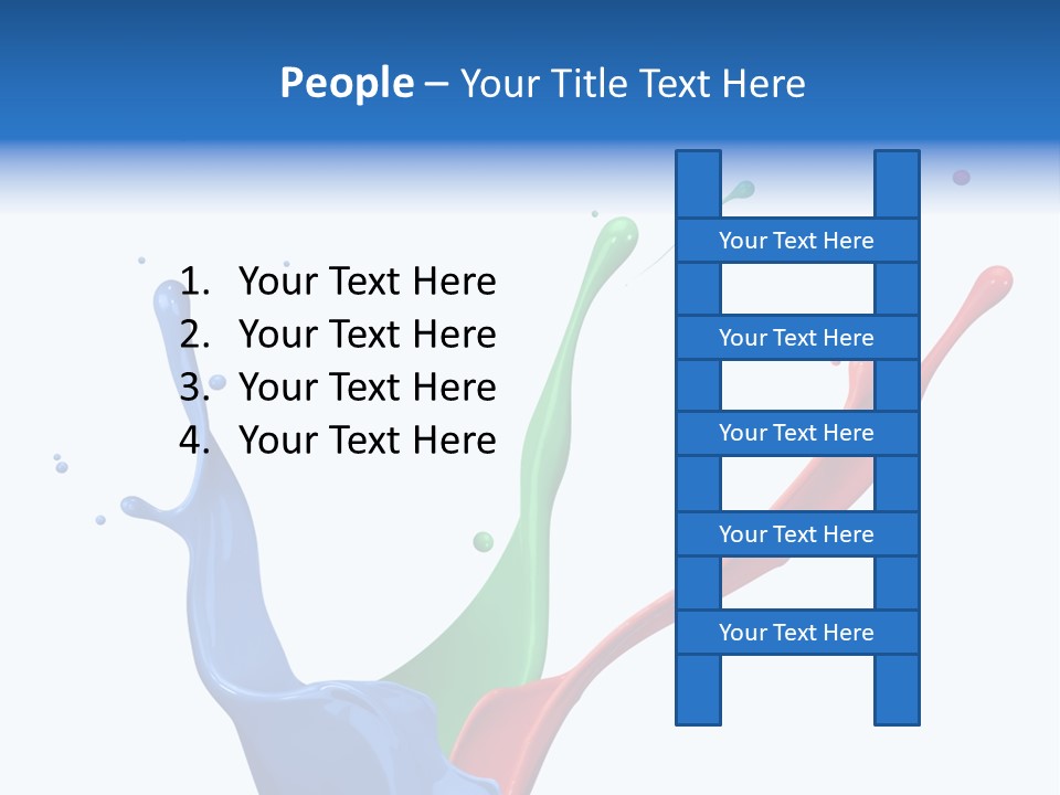 Green Isolated White Background PowerPoint Template