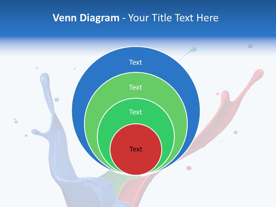Green Isolated White Background PowerPoint Template