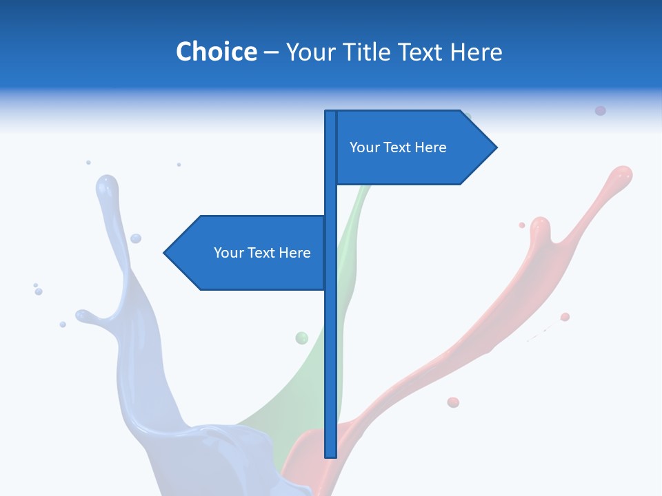 Green Isolated White Background PowerPoint Template