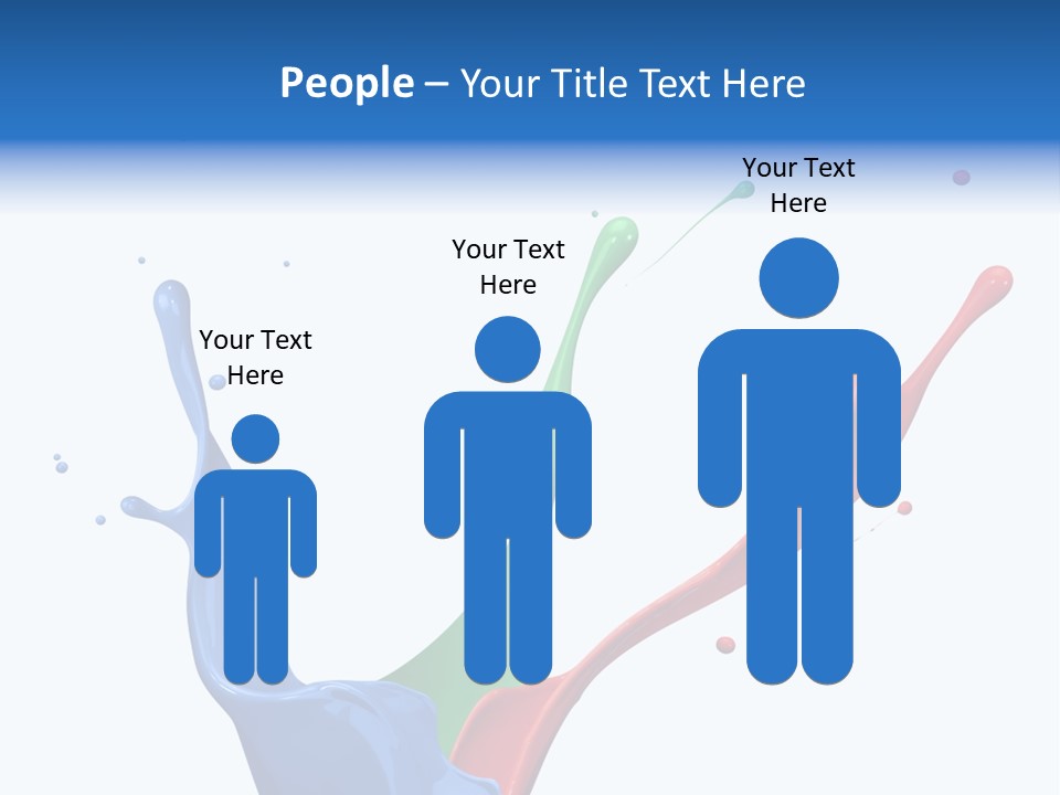 Green Isolated White Background PowerPoint Template