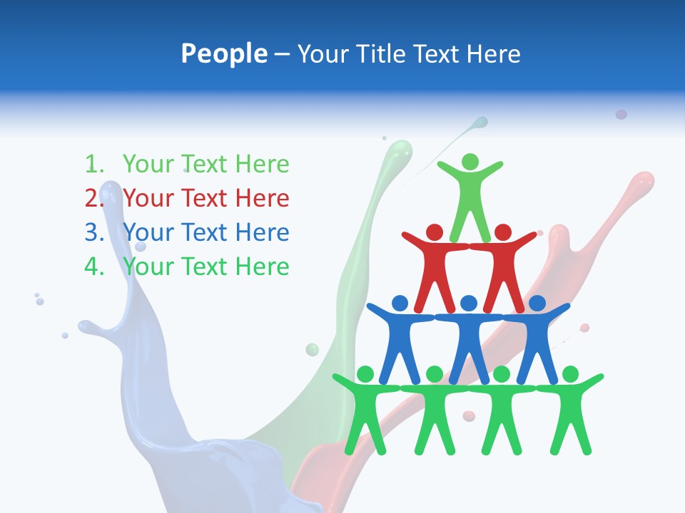 Green Isolated White Background PowerPoint Template