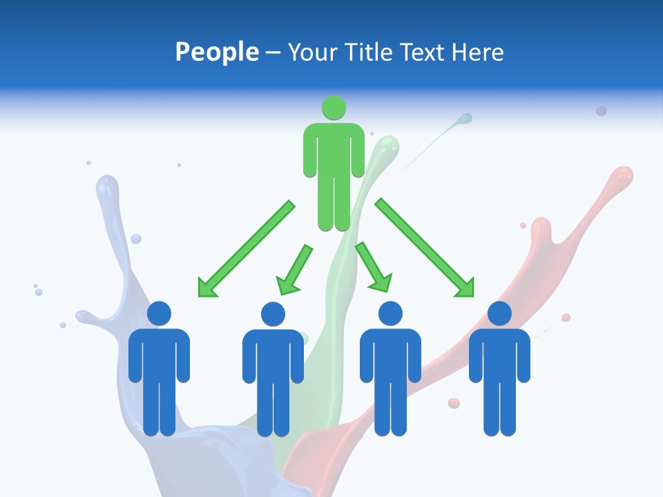 Green Isolated White Background PowerPoint Template