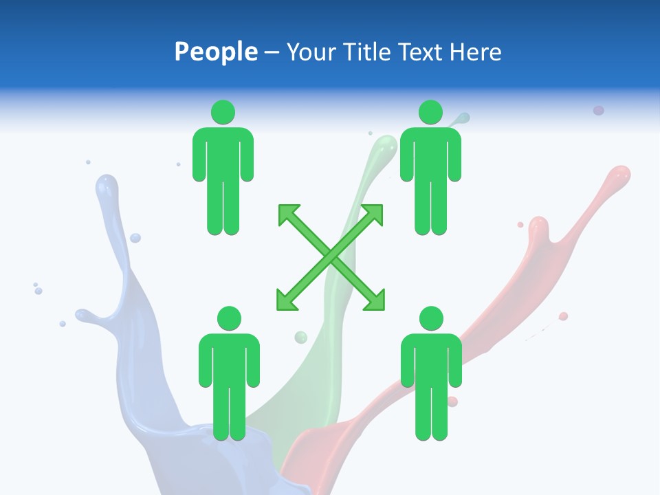 Green Isolated White Background PowerPoint Template