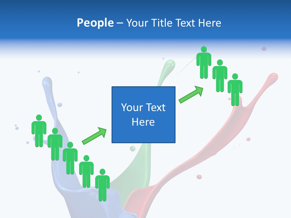 Green Isolated White Background PowerPoint Template