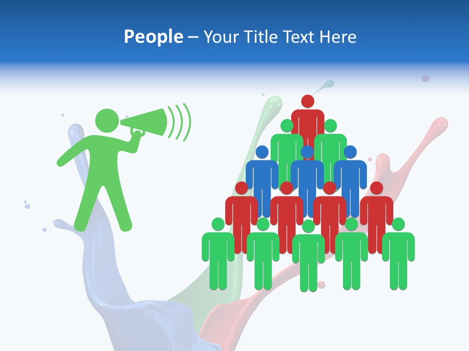 Green Isolated White Background PowerPoint Template