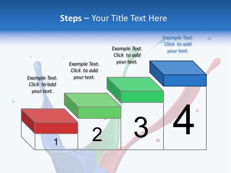 Green Isolated White Background PowerPoint Template
