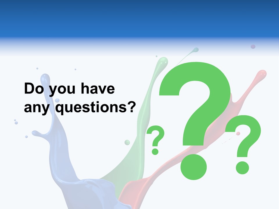 Green Isolated White Background PowerPoint Template