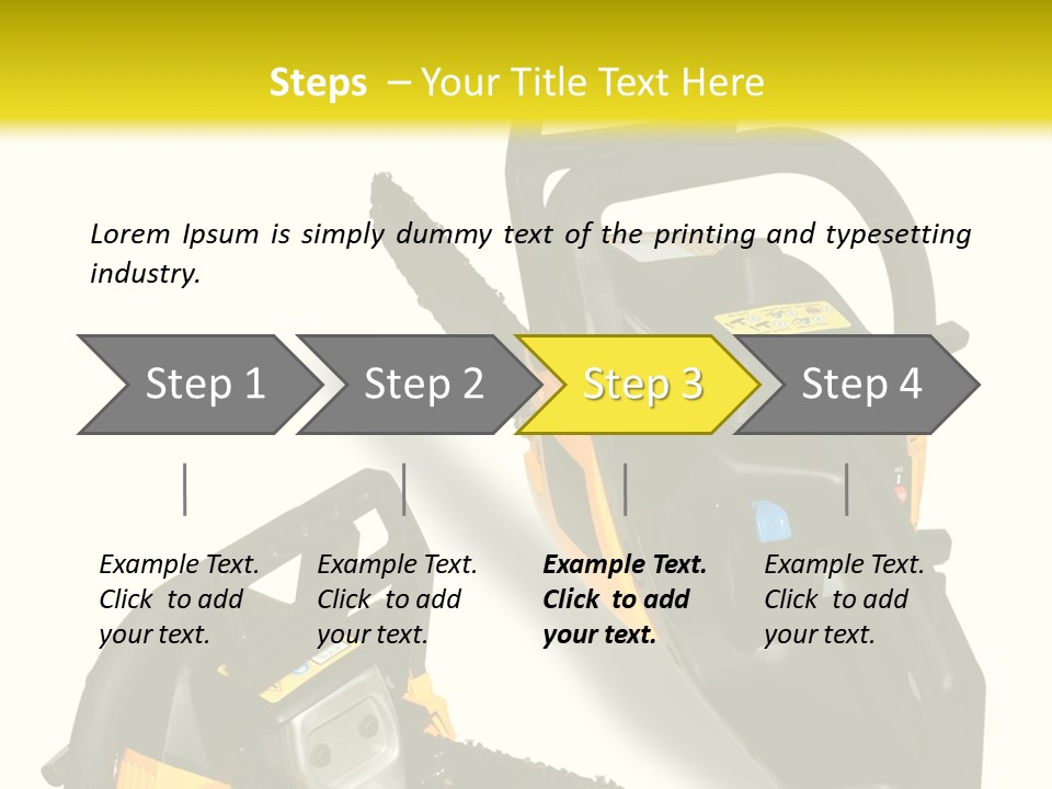 Equipment Lumberjack Sharp PowerPoint Template