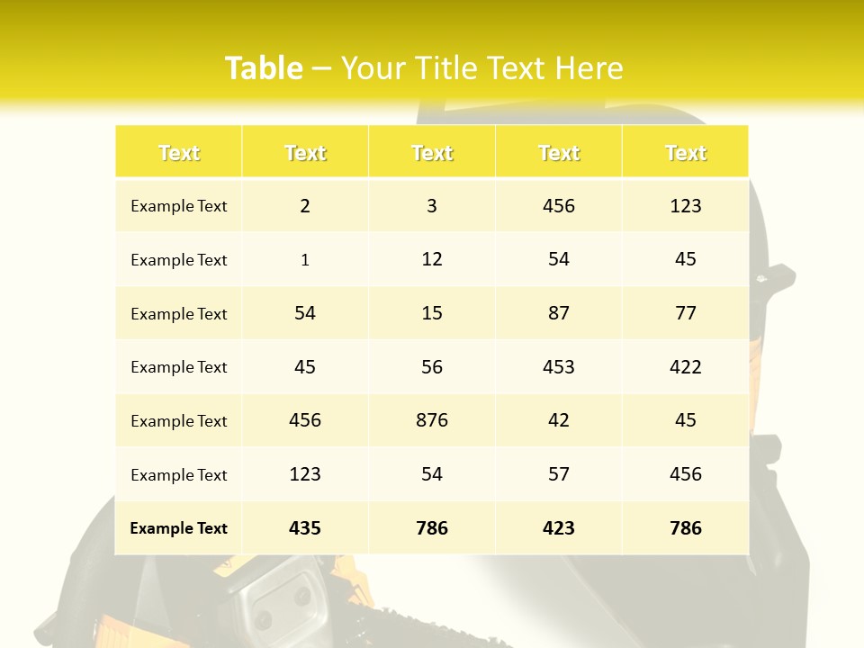 Equipment Lumberjack Sharp PowerPoint Template