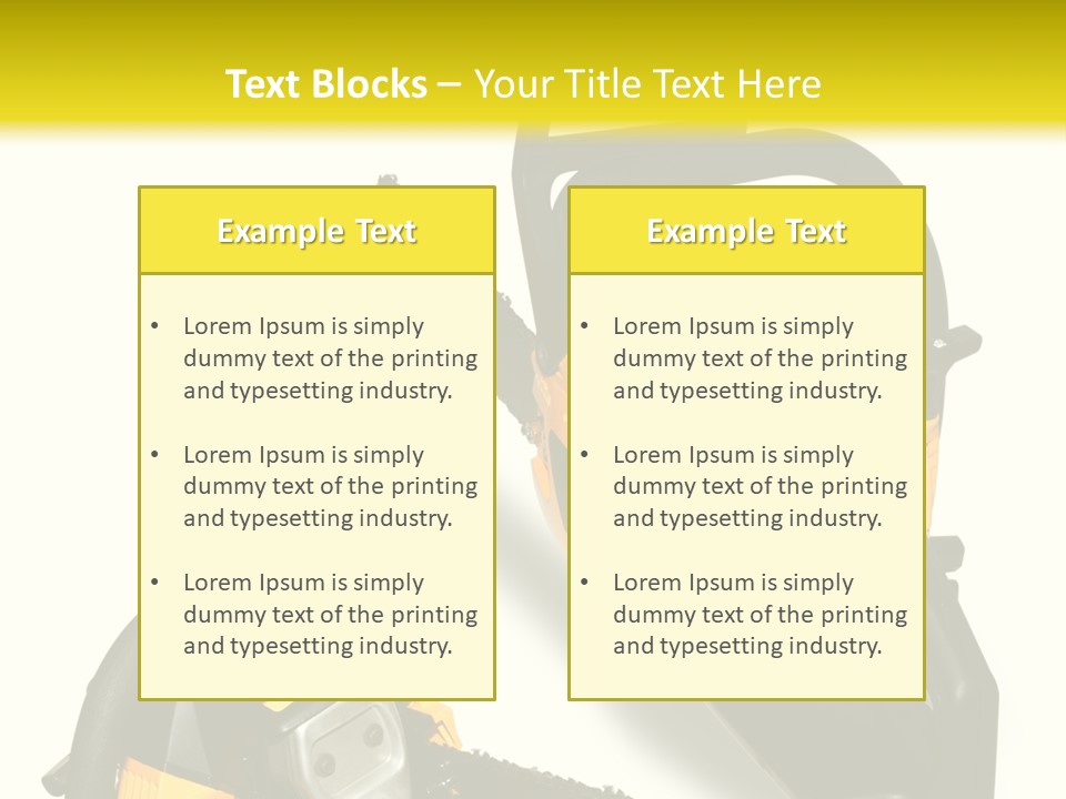 Equipment Lumberjack Sharp PowerPoint Template