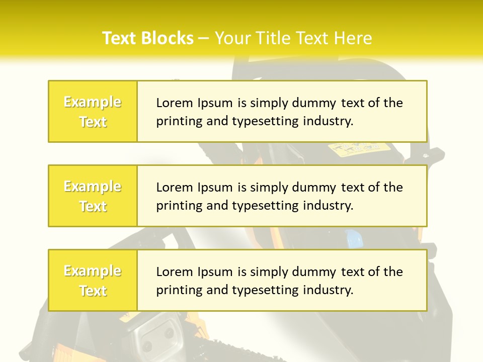 Equipment Lumberjack Sharp PowerPoint Template