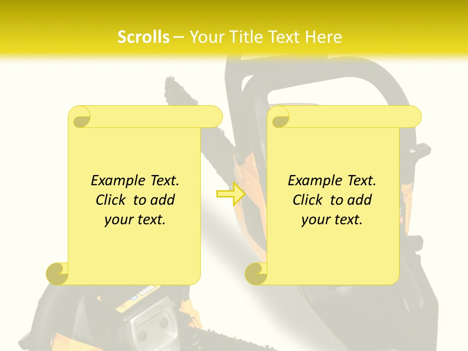 Equipment Lumberjack Sharp PowerPoint Template
