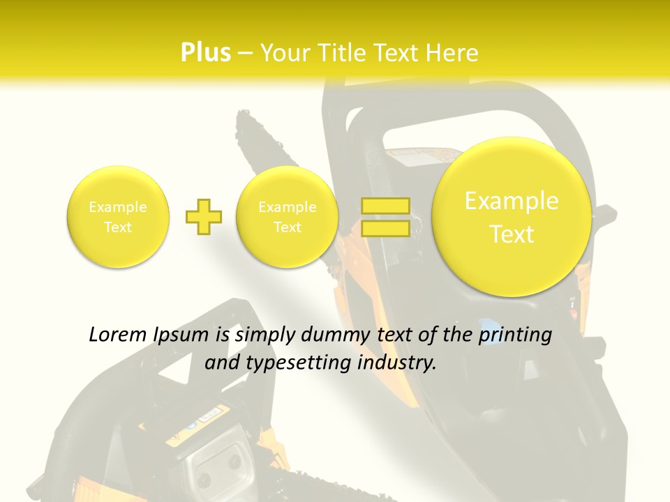 Equipment Lumberjack Sharp PowerPoint Template